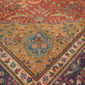 Vintage Kars Persian Style Area Rug 10x13 ft — Red & Blue Medallion