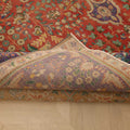 Vintage Kars Persian Style Area Rug 10x13 ft — Red & Blue Medallion