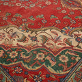 Vintage Southeastern Persian Style Oversize Rug 10x13 ft — Red & Gray Medallion