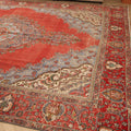 Vintage Southeastern Persian Style Oversize Rug 10x13 ft — Red & Blue Medallion