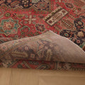 Vintage Southeastern Persian Style Oversize Rug 8x11 ft — Red & Blue Medallion