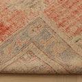 Vintage Manisa Turkish Area Rug 6x9 ft — Red & Beige Distressed (No. 61937)