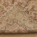 Vintage Isparta Turkish Area Rug 5x8 ft — Beige & Red Floral (No. 61938)