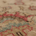Vintage Isparta Turkish Area Rug 5x8 ft — Beige & Red Floral (No. 61938)