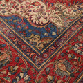 Vintage Southeastern Persian Style Oversize Rug 10x12 ft — Red & Blue Medallion
