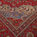 Vintage Southeastern Persian Style Oversize Rug 10x12 ft — Red & Blue Medallion