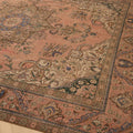 Vintage Southeastern Persian Style Oversize Rug 10x12 ft — Beige & Blue Medallion