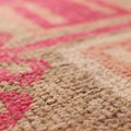 Vintage Southeastern Persian Style Runner Rug 3x11 ft — Red & Brown Geometric