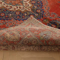 Vintage Southeastern Persian Style Oversize Rug 9x12 ft — Red & Blue Medallion