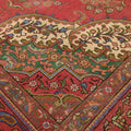 Vintage Southeastern Persian Style Oversize Rug 9x13 ft — Red & Beige Medallion
