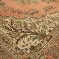 Vintage Southeastern Persian Style Oversize Rug 10x13 ft — Orange & Green Medallion