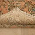Vintage Southeastern Persian Style Oversize Rug 10x13 ft — Orange & Green Medallion