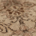 Vintage Isparta Turkish Area Rug 5x9 ft — Beige & Brown Floral (No. 62037)