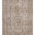 Vintage Manisa Turkish Area Rug 5x8 ft — Beige & Brown Floral