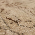 Vintage Manisa Turkish Area Rug 5x8 ft — Beige & Brown Floral