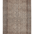 Vintage Isparta Turkish Area Rug 5x9 ft — Beige & Brown Floral (No. 62041)