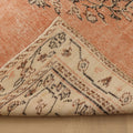 Vintage Manisa Turkish Area Rug 5x8 ft — Pink & Beige Floral