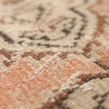 Vintage Manisa Turkish Area Rug 5x8 ft — Pink & Beige Floral