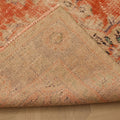 Vintage Manisa Turkish Area Rug 5x10 ft — Orange & Beige Distressed