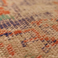 Vintage Manisa Turkish Area Rug 5x10 ft — Orange & Beige Distressed