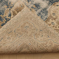 Vintage Isparta Turkish Area Rug 6x10 ft — Blue & Beige Distressed