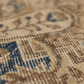 Vintage Isparta Turkish Area Rug 6x10 ft — Blue & Beige Distressed