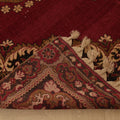 Vintage Sivas Turkish Area Rug 6x10 ft — Red & Beige Floral