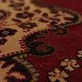 Vintage Sivas Turkish Area Rug 6x10 ft — Red & Beige Floral