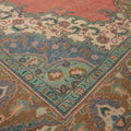Vintage Southeastern Persian Style Oversize Rug 9x13 ft — Red & Green Medallion