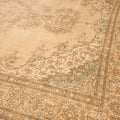 Vintage Southeastern Persian Style Oversize Rug 10x13 ft — Beige & Brown Medallion