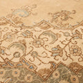 Vintage Southeastern Persian Style Oversize Rug 10x13 ft — Beige & Brown Medallion