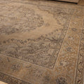 Vintage Southeastern Persian Style Oversize Rug 10x13 ft — Beige & Gray Medallion
