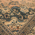 Vintage Southeastern Persian Style Oversize Rug 10x14 ft — Beige & Blue Medallion