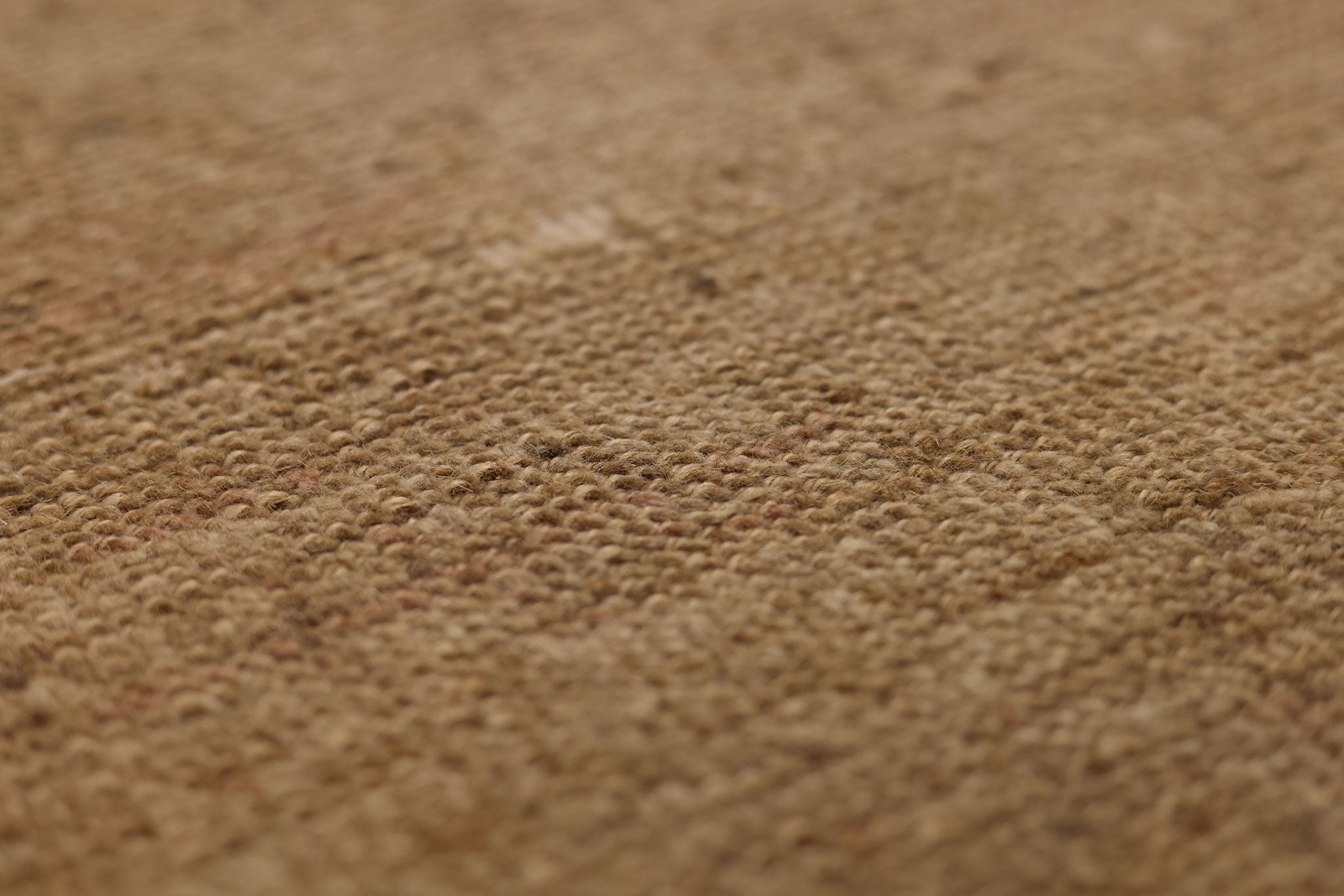 Vintage Malatya Turkish Doormat 2x4 ft — Brown & Beige Geometric