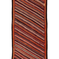 Vintage Southeastern Persian Style Kilim Runner Rug 4x10 ft — Red & Orange Geometric
