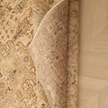 Vintage Southeastern Persian Style Area Rug 6x9 ft — Beige & Brown Medallion