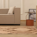 Vintage Malatya Turkish Runner Rug 3x15 ft — Beige & Brown Southwestern