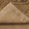 Vintage Malatya Turkish Runner Rug 3x10 ft — Beige & Brown Geometric (No. 62506)