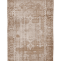 Vintage Nevşehir Turkish Area Rug 5x9 ft — Beige & Brown Floral