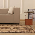Vintage Malatya Turkish Runner Rug 3x13 ft — Beige & Brown Geometric (No. 62558)