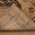 Vintage Malatya Turkish Runner Rug 3x13 ft — Beige & Brown Geometric (No. 62558)