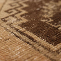 Vintage Malatya Turkish Runner Rug 3x13 ft — Beige & Brown Geometric (No. 62558)