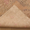 Vintage Nevşehir Turkish Area Rug 4x7 ft — Beige & Brown Floral