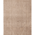 Vintage Nevşehir Turkish Area Rug 4x7 ft — Beige & Brown Floral