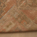 Vintage Nevşehir Turkish Runner Rug 2x6 ft — Brown & Beige Geometric