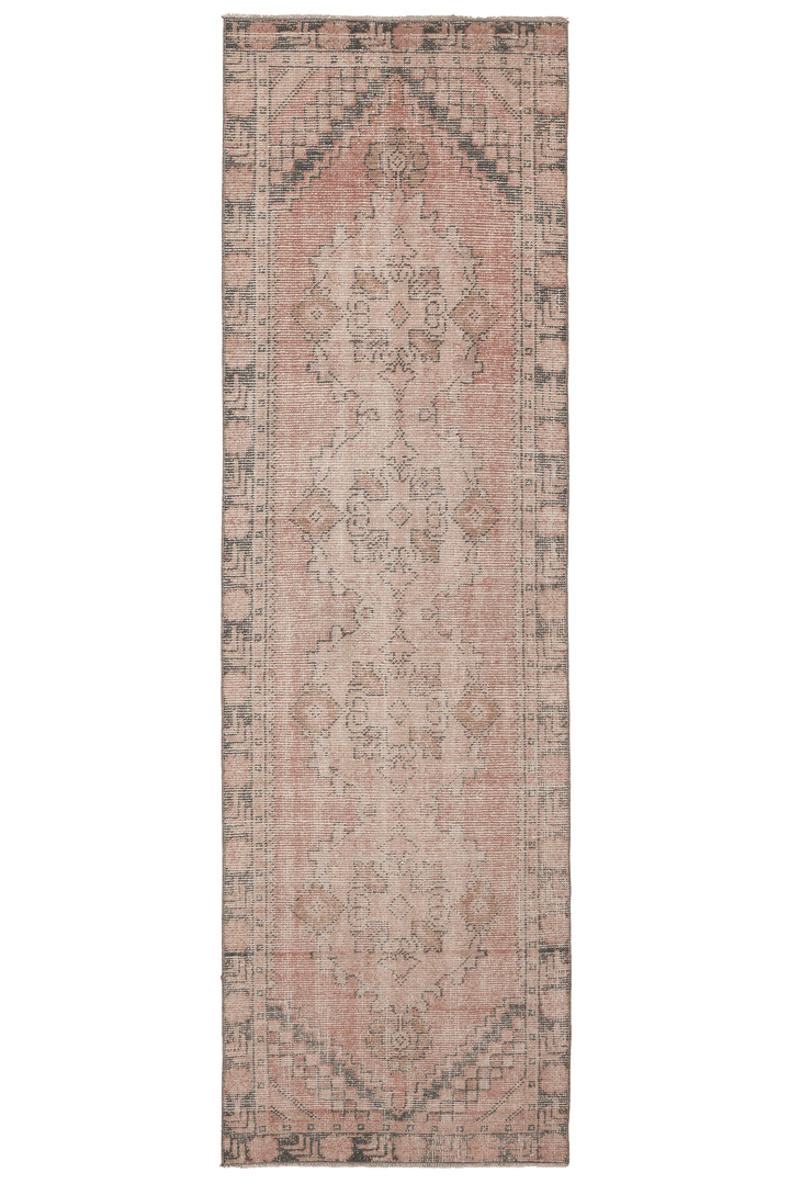 Vintage Niğde Turkish Runner Rug 2x8 ft — Floral