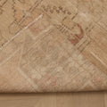 Vintage Nevşehir Turkish Area Rug 3x4 ft — Beige & Brown Distressed