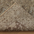 Vintage Isparta Turkish Area Rug 6x9 ft — Gray & Brown Floral