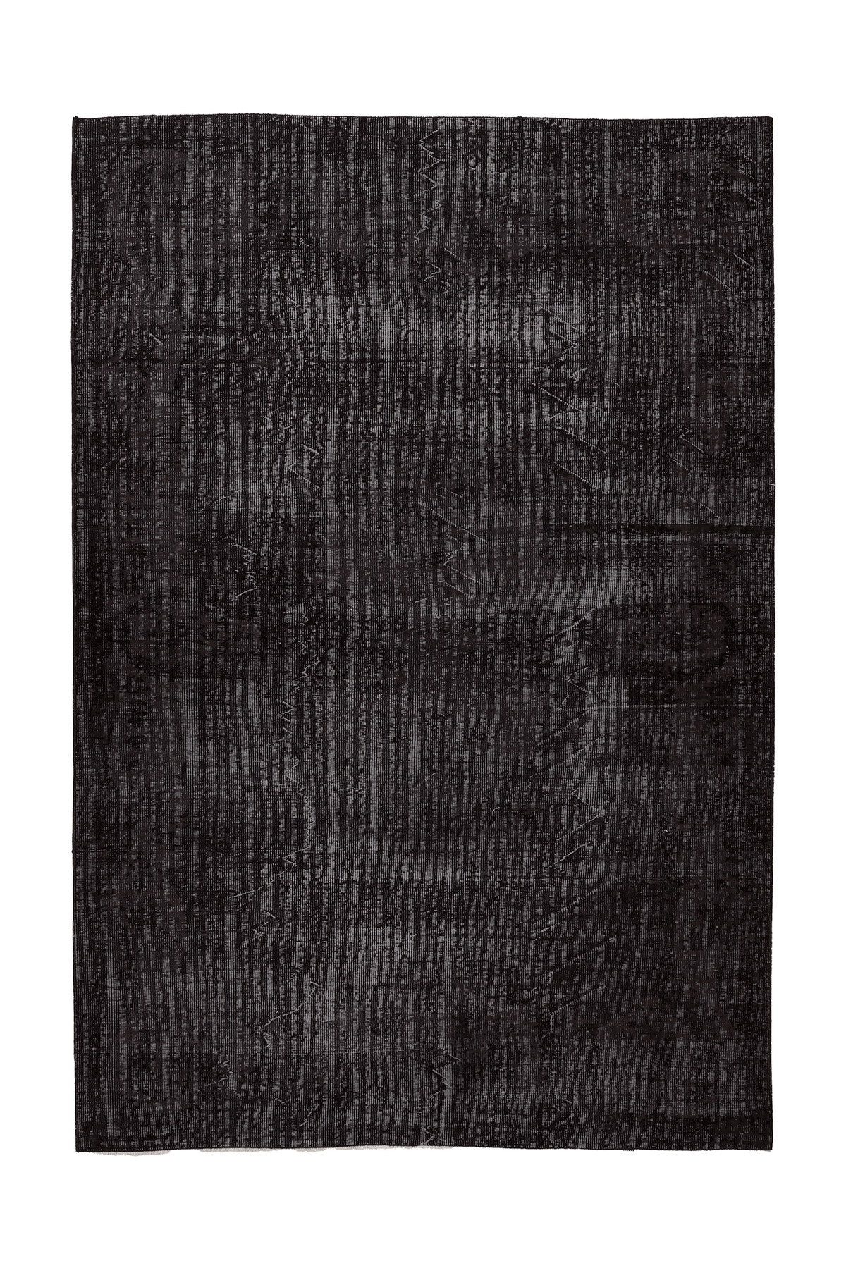 Vintage Isparta Turkish Area Rug 6x8 ft — Gray & Brown Overdyed