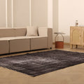 Vintage Isparta Turkish Area Rug 6x9 ft — Gray Overdyed